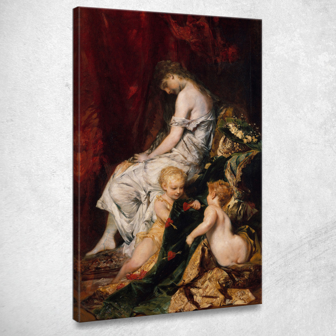 Il Sogno Dopo Il Ballo Hans Makart hmk61 quadro stampato su tela Il Sogno Dopo Il Ballo Hans Makart hmk61 quadro stampato su tela
