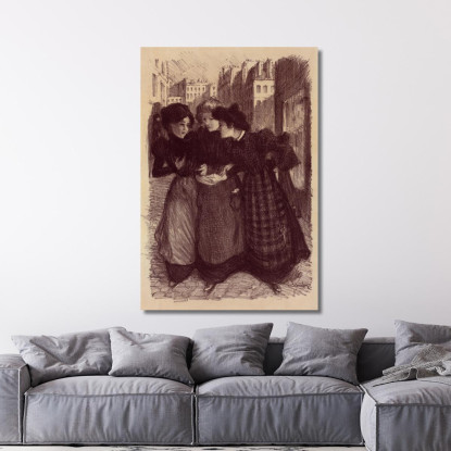 Disegno Originale Per Il Poster Masters' 2 Théophile Alexandre Steinlen tas14 quadro stampato su tela