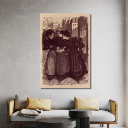 Disegno Originale Per Il Poster Masters' 2 Théophile Alexandre Steinlen tas14 quadro stampato su tela
