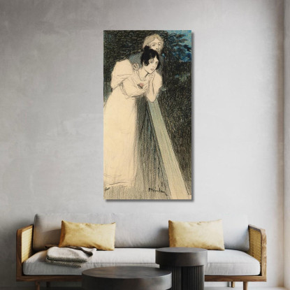 Due Donne In Abiti Théophile Alexandre Steinlen tas17 quadro stampato su tela