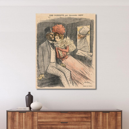 Gil Blas Illustrato Una Curiosità Di Alexandre Hepp Théophile Alexandre Steinlen tas22 quadro stampato su tela