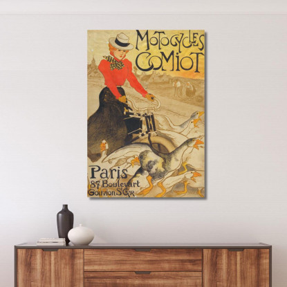 Moto Comiot Théophile Alexandre Steinlen tas38 quadro stampato su tela
