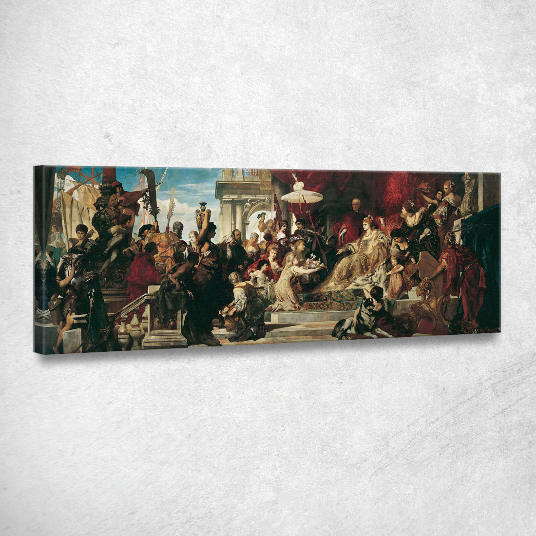 Venezia Rende Omaggio A Caterina Cornaro Hans Makart hmk70 quadro stampato su tela Venezia Rende Omaggio A Caterina Cornaro Hans Makart hmk70 quadro stampato su tela