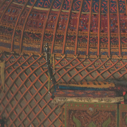 Dentro La Tenda Di Un Ricco Kirghiso Vasily Vereshchagin vvr25 quadro stampato su tela