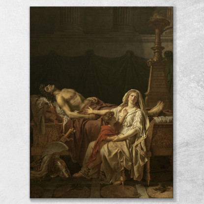 Andromaca Piange Ettore Jacques Louis David jld2 quadro stampato su tela