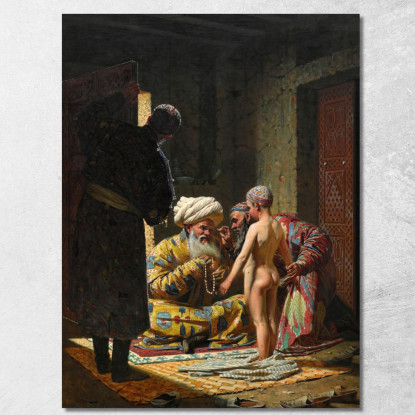 La Vendita Del Bambino Schiavo Vasily Vereshchagin vvr63 quadro stampato su tela