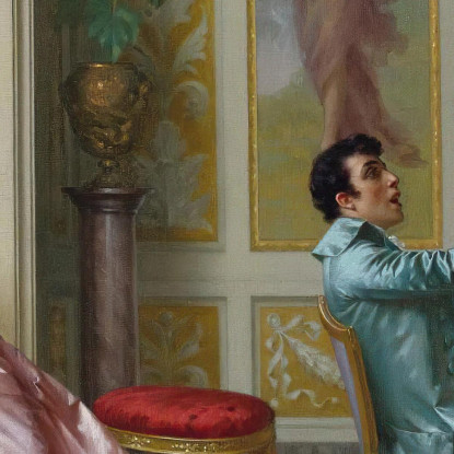La Romanza Preferita Vittorio Reggianini vrg13 quadro stampato su tela
