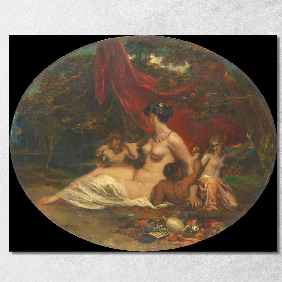 Allegoria William Etty wet4 quadro stampato su tela Allegoria William Etty wet4 quadro stampato su tela
