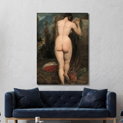 Nudo Femminile Visto Da Dietro William Etty wet6 quadro stampato su tela