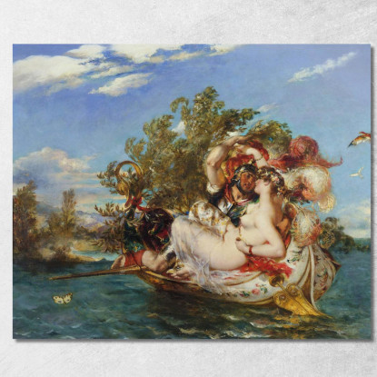 Fedria E Cimocle William Etty wet17 quadro stampato su tela