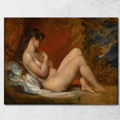 Nudo Femminile Sdraiato 2 William Etty wet20 quadro stampato su tela