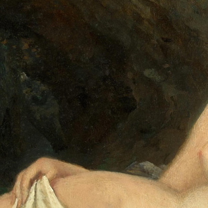 Nudo Femminile Sdraiato Vicino A Una Cascata William Etty wet21 quadro stampato su tela