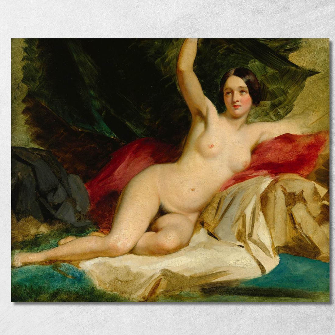 Nudo Femminile Sdraiato William Etty wet22 quadro stampato su tela Nudo Femminile Sdraiato William Etty wet22 quadro stampato su tela