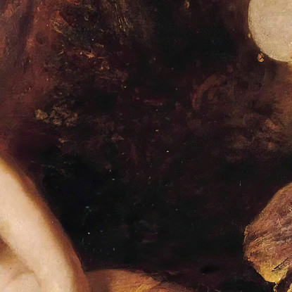 Satiro Che Spia Una Ninfa Sdraiata William Etty wet24 quadro stampato su tela