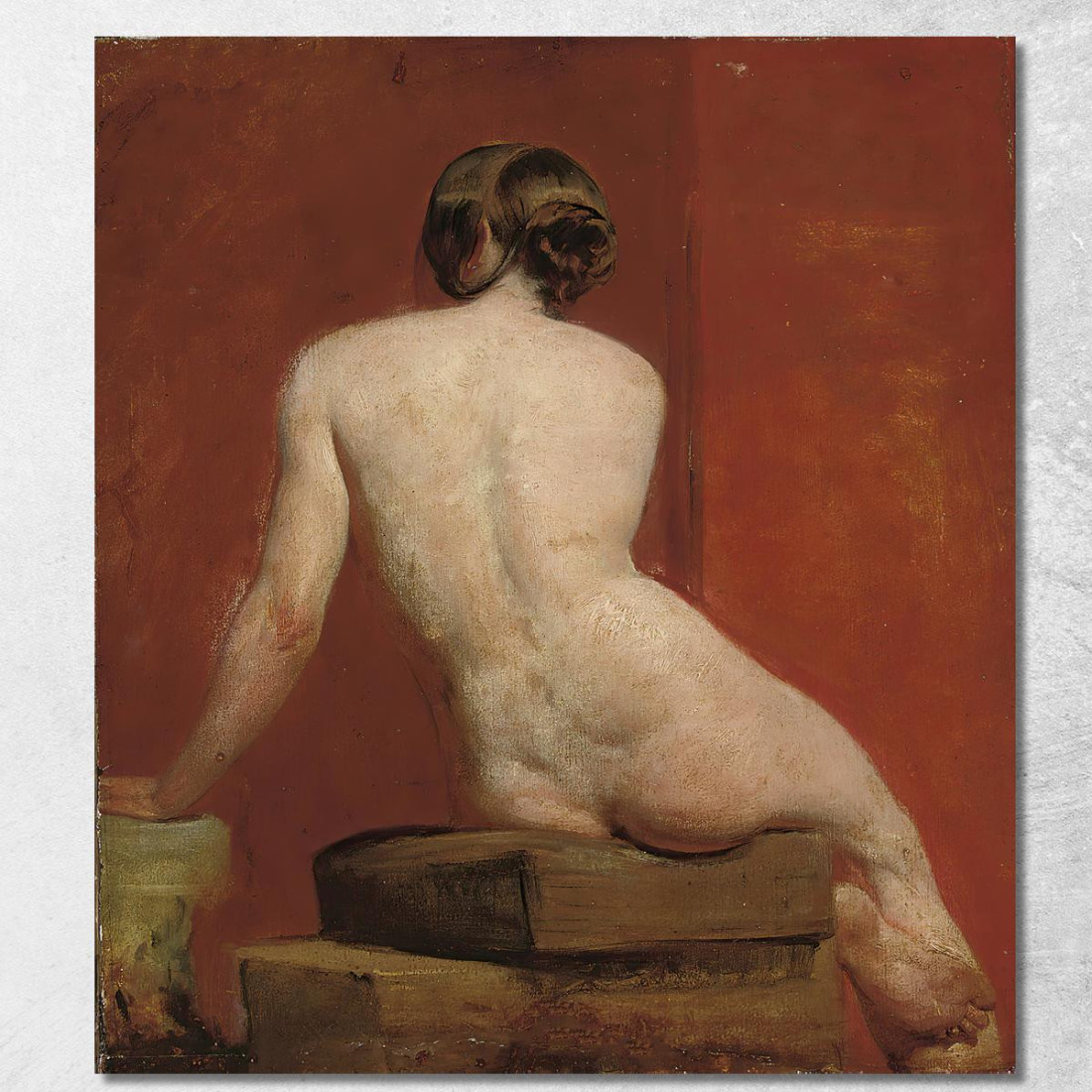 Nudo Femminile Seduto William Etty wet28 quadro stampato su tela Nudo Femminile Seduto William Etty wet28 quadro stampato su tela