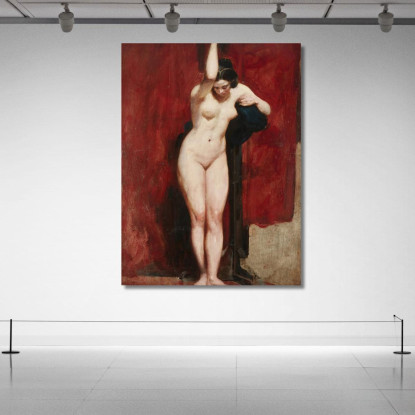 Nudo Accademico In Piedi William Etty wet32 quadro stampato su tela