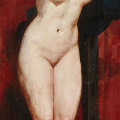 Nudo Accademico In Piedi William Etty wet32 quadro stampato su tela