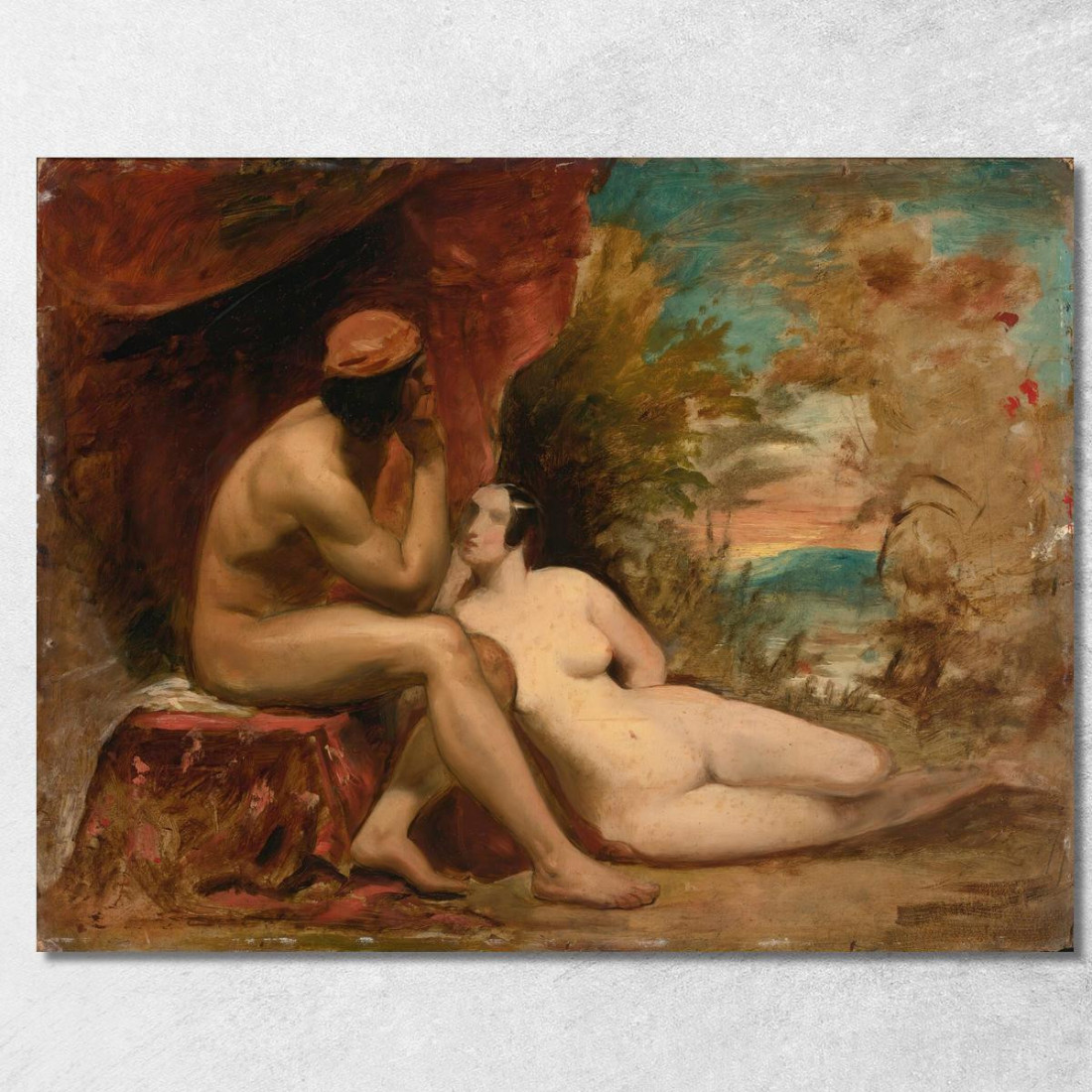 Studio Per Una Famiglia Delle Foreste William Etty wet35 quadro stampato su tela Studio Per Una Famiglia Delle Foreste William Etty wet35 quadro stampato su tela