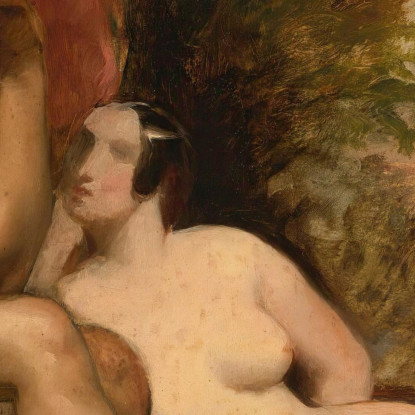 Studio Per Una Famiglia Delle Foreste William Etty wet35 quadro stampato su tela