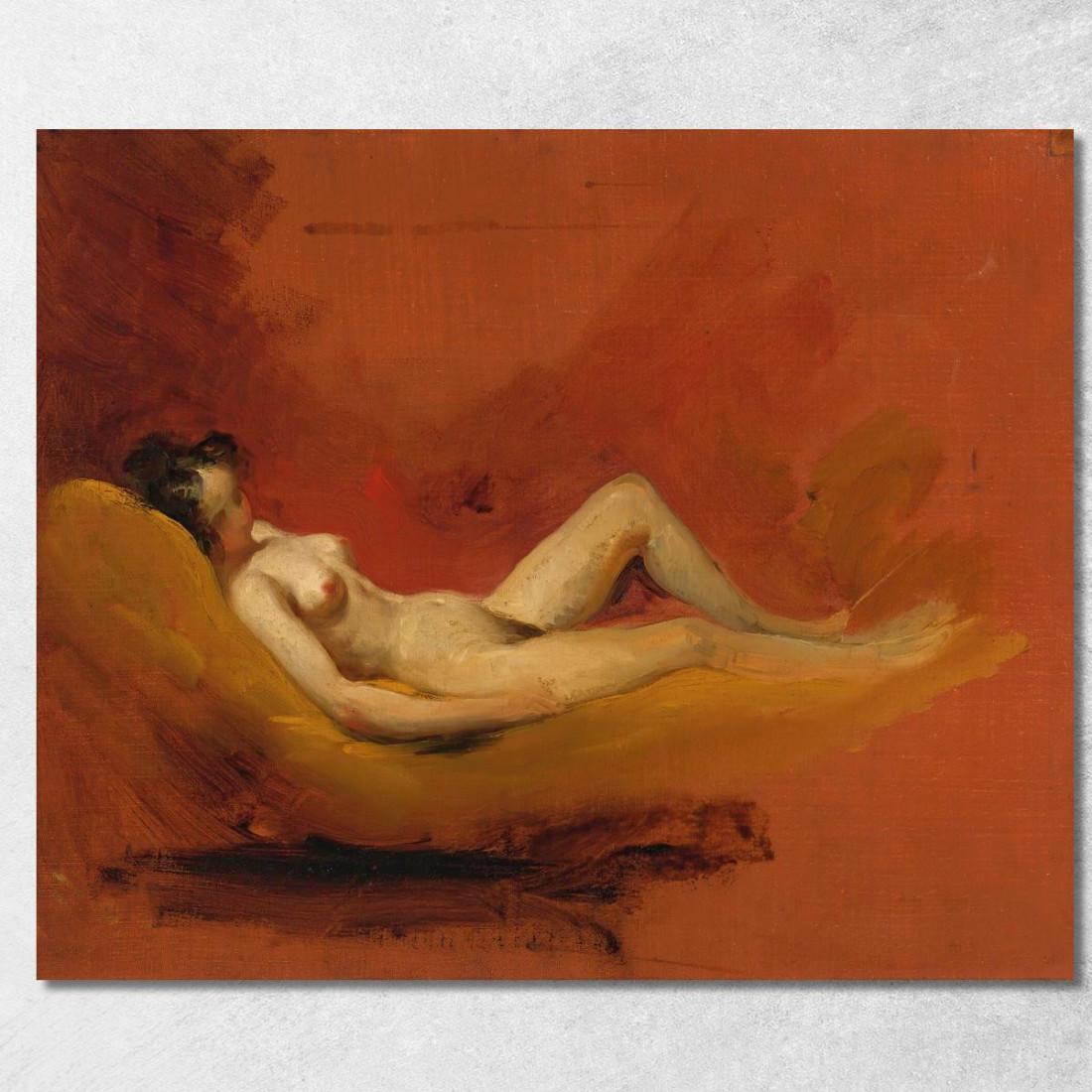 Studio Di Un Nudo Femminile William Etty wet38 quadro stampato su tela Studio Di Un Nudo Femminile William Etty wet38 quadro stampato su tela