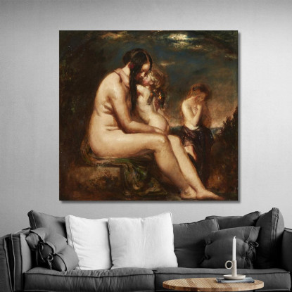 L'Alba Dell'Amore William Etty wet41 quadro stampato su tela