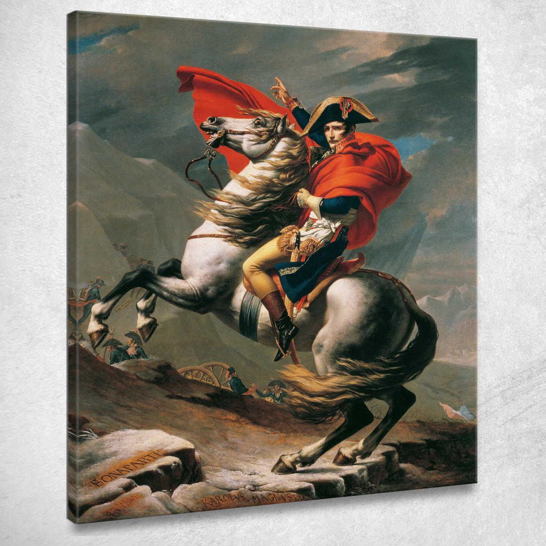 Napoleone Attraversa Le Alpi Jacques Louis David jld20 quadro stampato su tela Napoleone Attraversa Le Alpi Jacques Louis David jld20 quadro stampato su tela