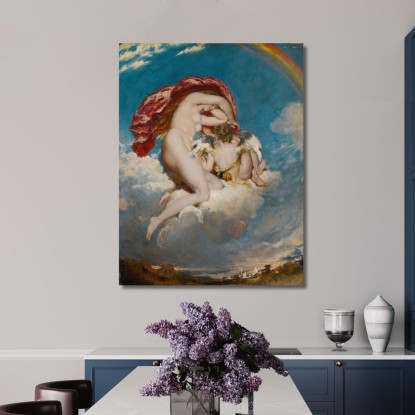 Venere E Cupido Discendenti William Etty wet44 quadro stampato su tela