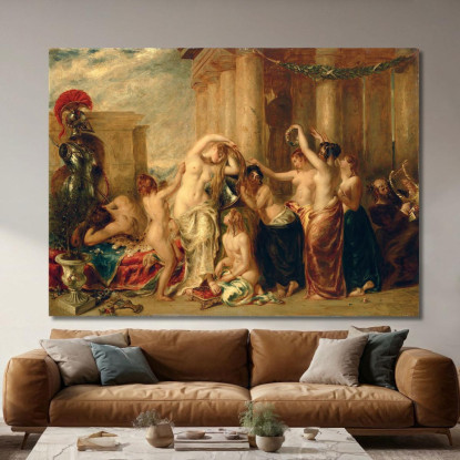 Venere E I Suoi Satelliti William Etty wet45 quadro stampato su tela