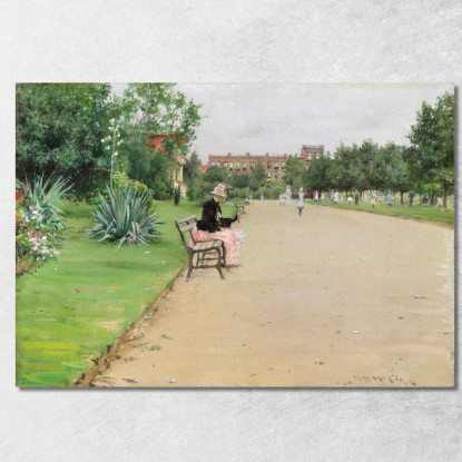 Un Parco Cittadino William Merritt Chase wmc1 quadro stampato su tela