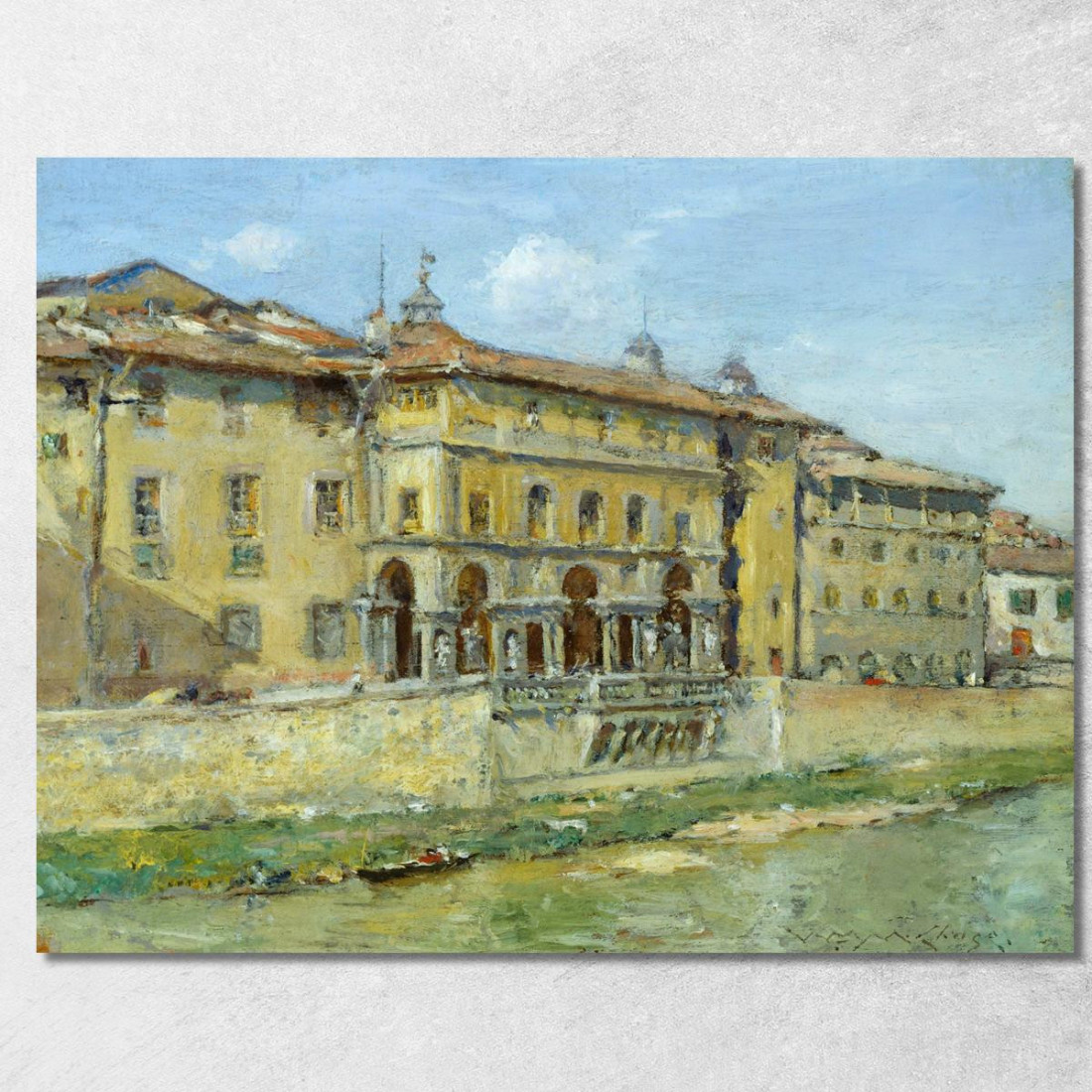 Firenze William Merritt Chase wmc19 quadro stampato su tela