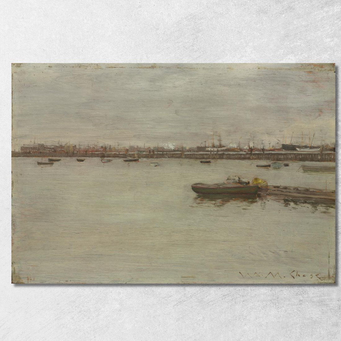 Giorno Grigio Sulla Baia William Merritt Chase wmc24 quadro stampato su tela