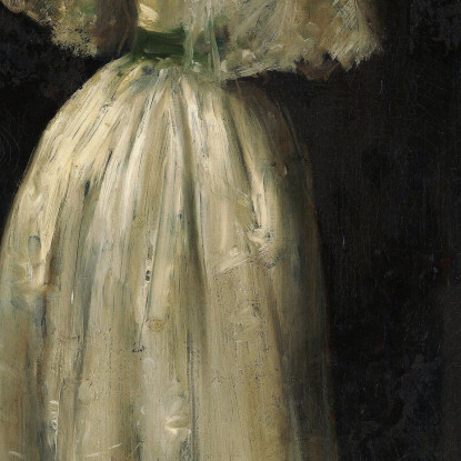 Signora Del Diciassettesimo Secolo William Merritt Chase wmc72 quadro stampato su tela