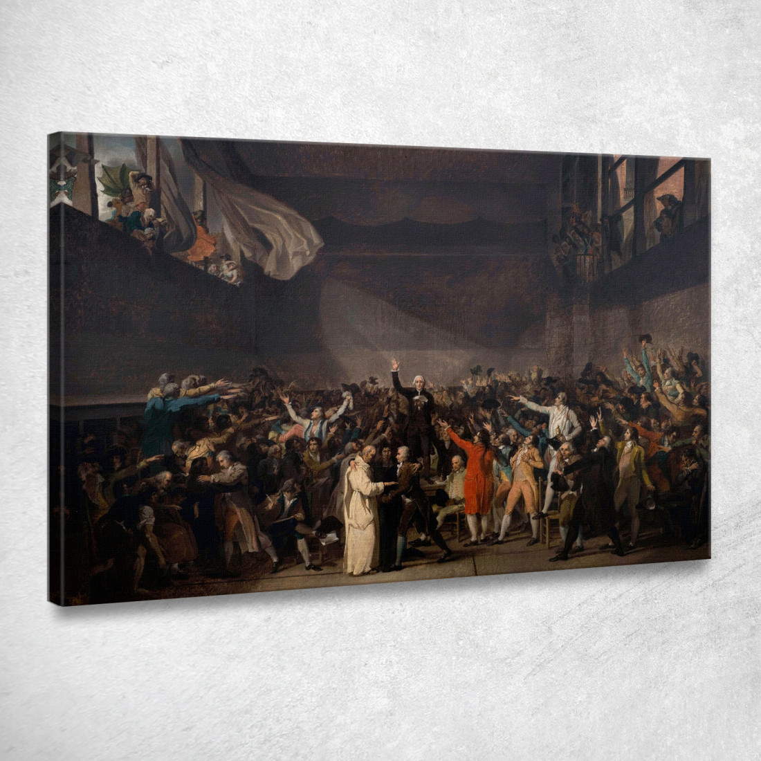 Giuramento Del Jeu De Paume 20 Giugno 1789 Jacques Louis David jld30 quadro stampato su tela