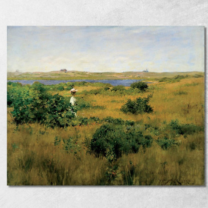 Estate A Shinnecock Hills William Merritt Chase wmc88 quadro stampato su tela