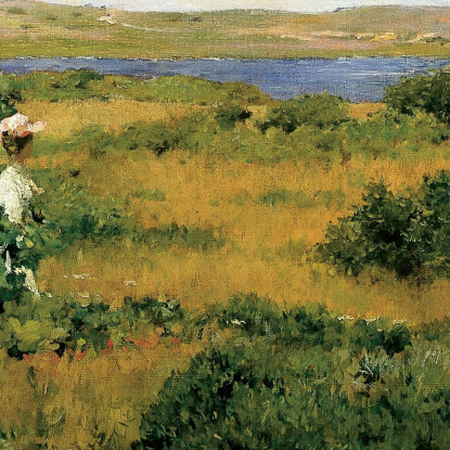 Estate A Shinnecock Hills William Merritt Chase wmc88 quadro stampato su tela