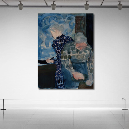Interno Di Due Donne Édouard Vuillard evu21 quadro stampato su tela