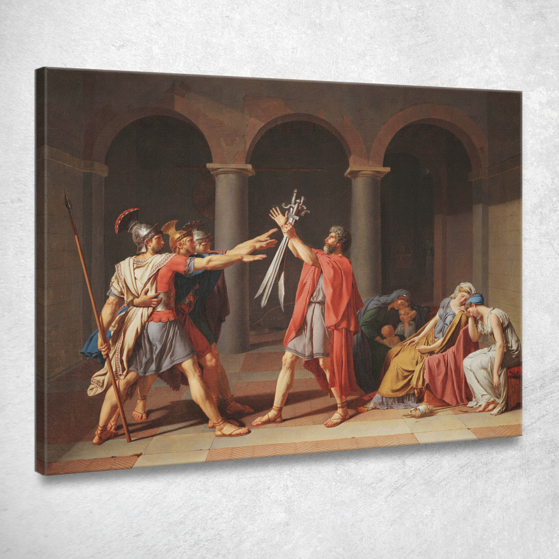 Il Giuramento Degli Orazi Jacques Louis David jld45 quadro stampato su tela Il Giuramento Degli Orazi Jacques Louis David jld45 quadro stampato su tela