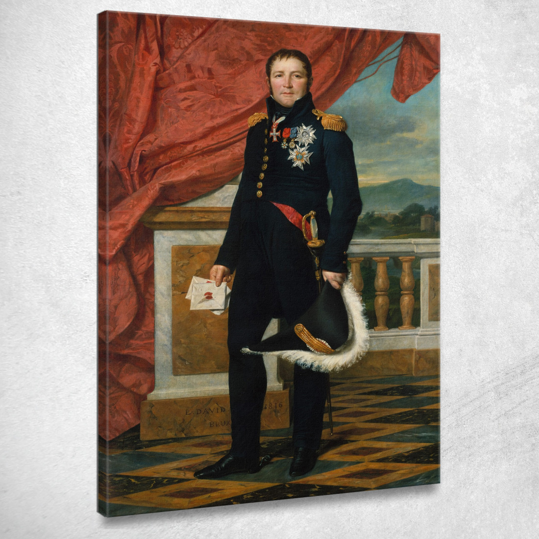 Ritratto Del Politico E Soldato Francese Étienne Maurice Gérard Jacques Louis David jld54 quadro stampato su tela Ritratto Del Politico E Soldato Francese Étienne Maurice Gérard Jacques Louis David jld54 quadro stampato su tela