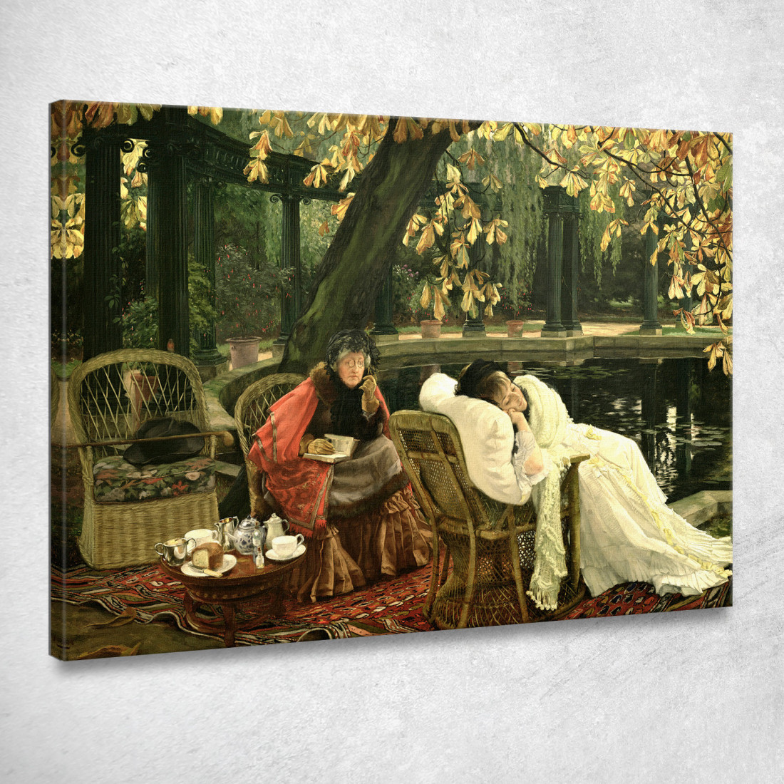 Un Convalescente James Tissot jts1 quadro stampato su tela Un Convalescente James Tissot jts1 quadro stampato su tela