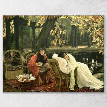 Un Convalescente James Tissot jts1 quadro stampato su tela