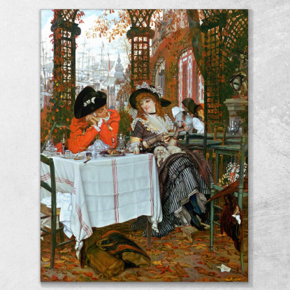 Un Pranzo Un Pranzo James Tissot jts3 quadro stampato su tela