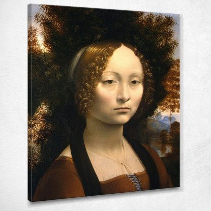 Ritratto Di Ginevra De' Benci Leonardo Da Vinci ldv2 quadro stampato su tela