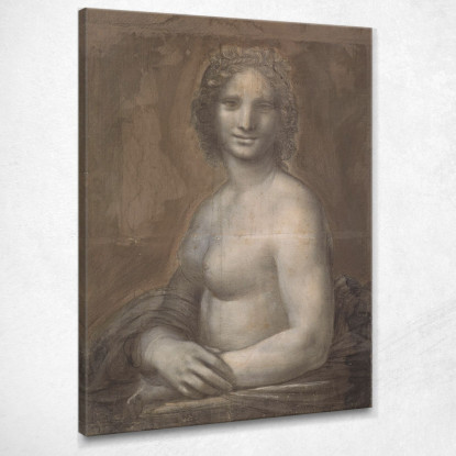 La Gioconda Nuda Leonardo Da Vinci ldv5 quadro stampato su tela