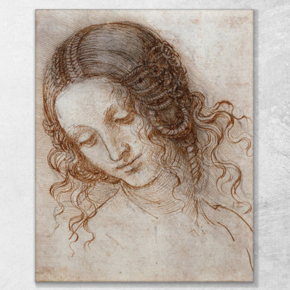 Testa Di Leda Leonardo Da Vinci ldv9 quadro stampato su tela