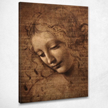 La Scapigliata Leonardo Da Vinci ldv20 quadro stampato su tela