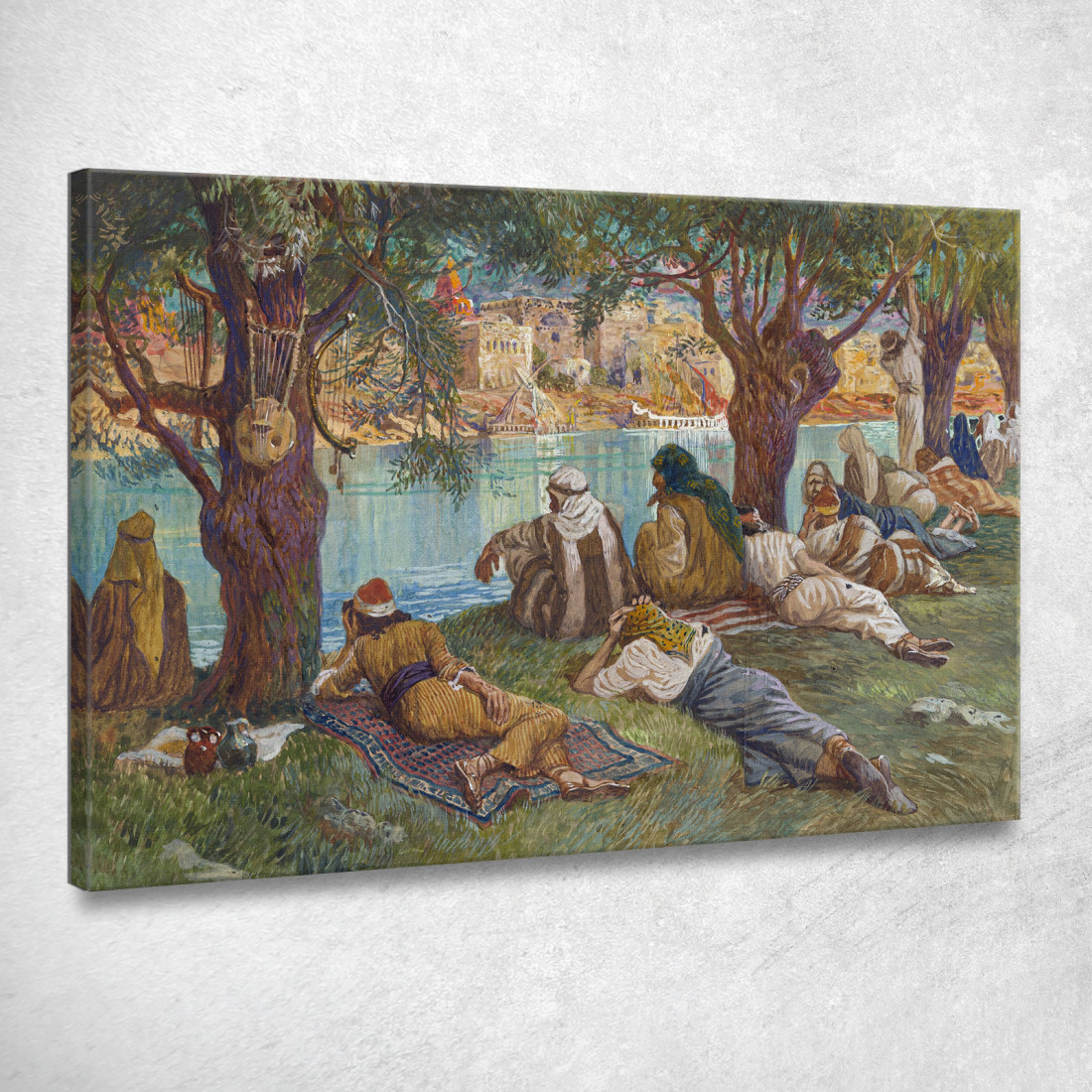 Presso Le Acque Di Babele James Tissot jts10 quadro stampato su tela Presso Le Acque Di Babele James Tissot jts10 quadro stampato su tela