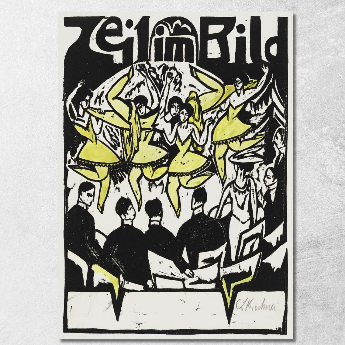 Ballerini Al Palazzo Del Ghiaccio 1912 Ernst Ludwig Kirchner elk25 quadro stampato su tela Ballerini Al Palazzo Del Ghiaccio 1912 Ernst Ludwig Kirchner elk25 quadro stampato su tela