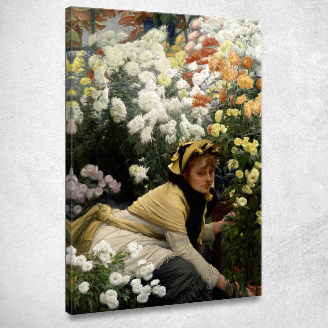 Crisantemi James Tissot jts12 quadro stampato su tela Crisantemi James Tissot jts12 quadro stampato su tela