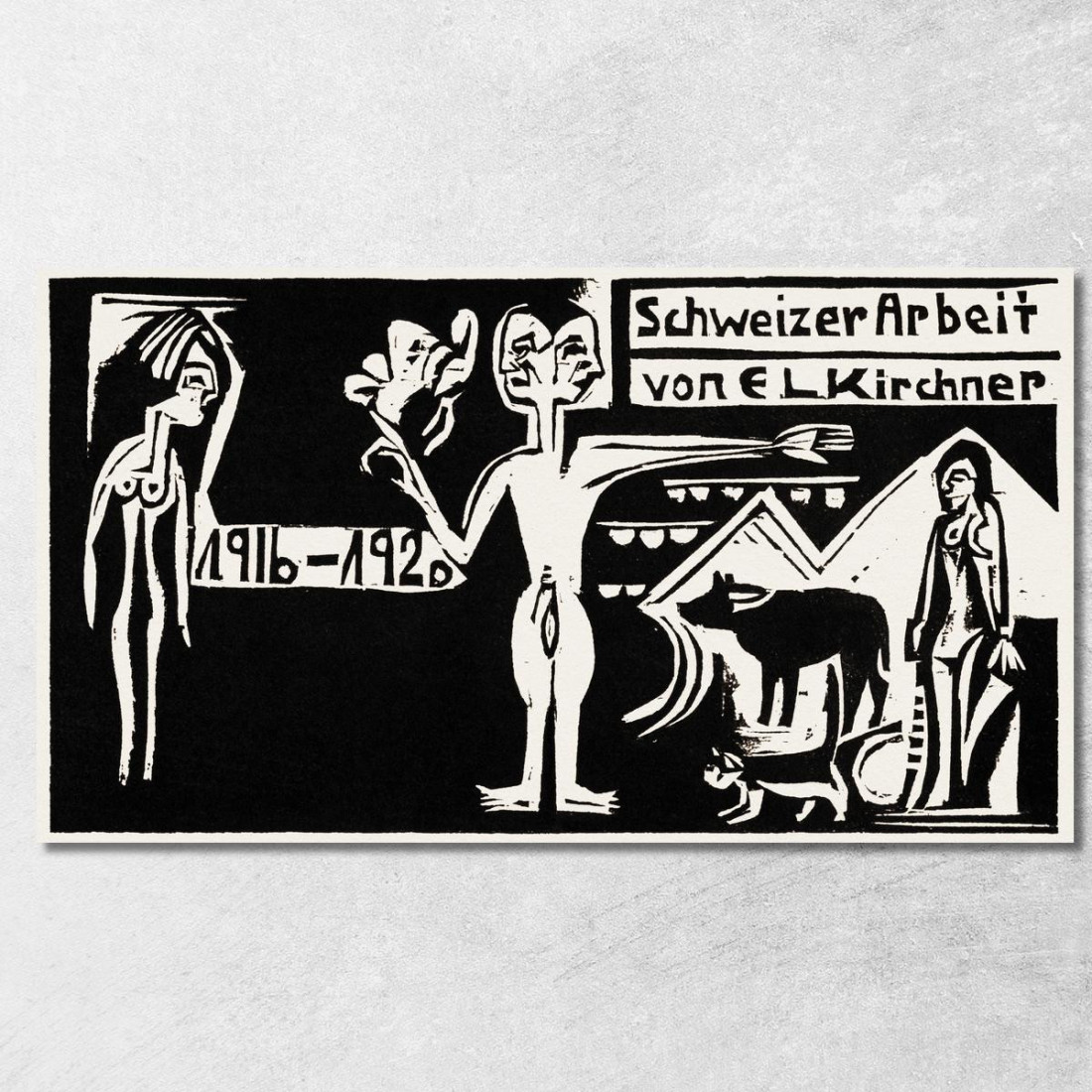 Esposizione Ernst Ludwig Kirchner elk47 quadro stampato su tela Esposizione Ernst Ludwig Kirchner elk47 quadro stampato su tela