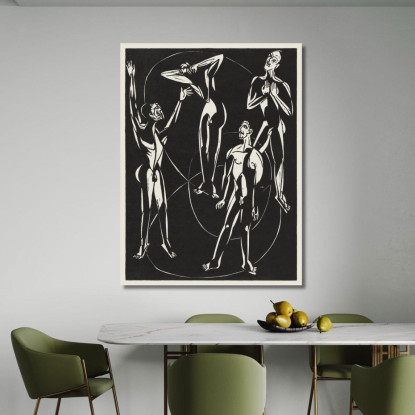 Sentimenti 1937 Ernst Ludwig Kirchner elk51 quadro stampato su tela